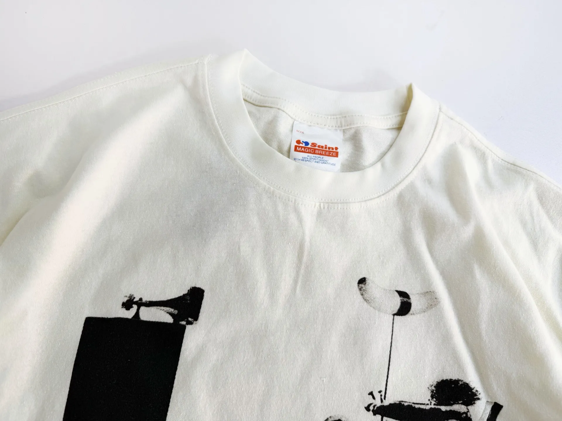 ❥8042#P116 Saint Mxxxxxx new "Sketch Figure" is made of pure cotton fabric 280g Process: Direct Inkjet Printing Size: (S-M-L-XL) Color: Beige